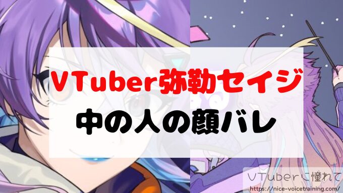 弥勒　VTuber　中の人　顔バレ　前世　年齢　プロフィール