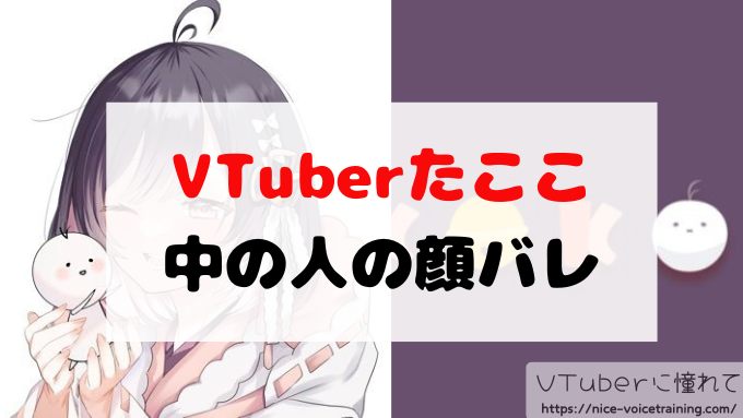たここ(VTuber)中の人の顔バレは？前世や年齢プロフィールも紹介
