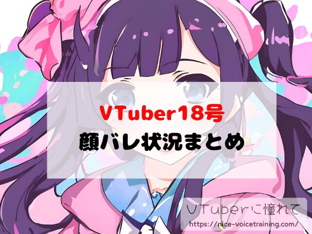 18号 VTuber 顔バレ 中の人 素顔 前世 年齢 プロフィール