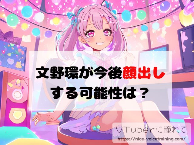 文野環 VTuber 顔バレ 素顔 前世 中の人